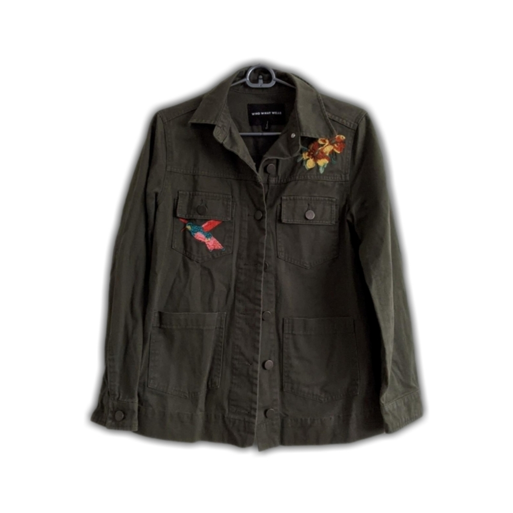 Embroidered Button Up Jacket - Picture 4 of 13